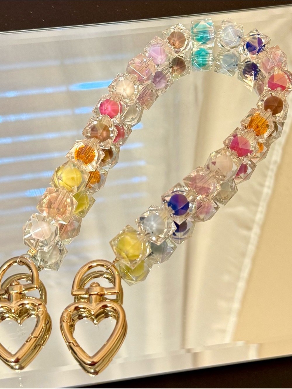 Multicolor Crystal Bag Chain - Picture 8 of 8